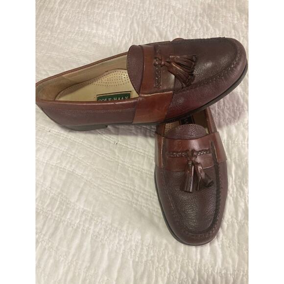 Cole Haan Men’s Tassel Loafers Size 11 Brown Leather Dress Shoes Classic Style main image 6